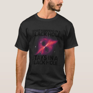 ブラックホールの中で起こること Tシャツ