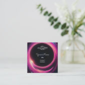 ブラックホールの中のUFO スクエア名刺 (スタンド正面)