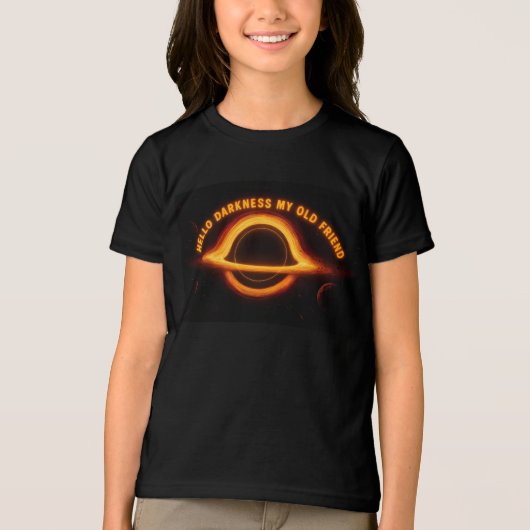 ブラックホールの星間会話 トライブレンドＴシャツ (正面)