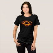 ブラックホールの星間会話 トライブレンドTシャツ (正面全面)