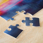 ブラックホールの流出 – アーティストカラフルコンセプト ジグソーパズル (側面)