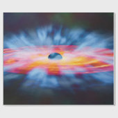 ブラックホールの流出 – アーティストカラフルコンセプト ラッピングペーパー (フラット)