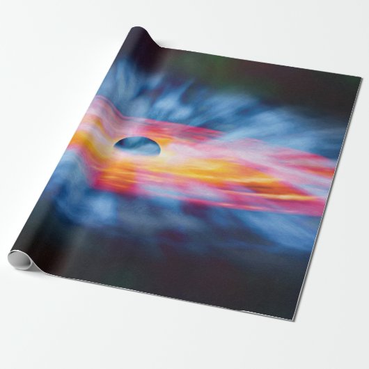 ブラックホールの流出 – アーティストカラフルコンセプト ラッピングペーパー (アンロールド)