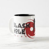 ブラックホールの録音の"ダンス"のマグ ツートーンマグカップ (正面左)