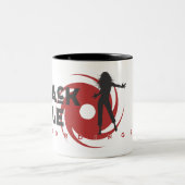 ブラックホールの録音の"ダンス"のマグ ツートーンマグカップ (中央)