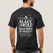 ブラックホールのTシャツ Tシャツ (裏面)