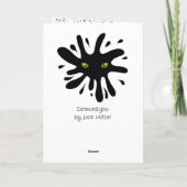 ブラックホールを覗き込む猫の目|過去記事 カード (裏面)