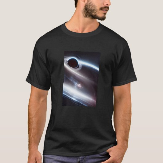 ブラックホールアウタースペース銀河系プレミアム Tシャツ (正面)