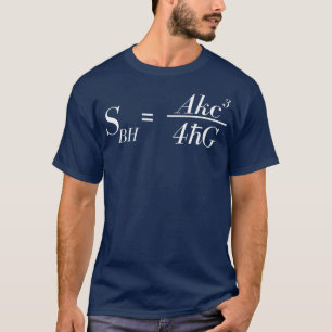 ブラックホールエントロピー方程式占星物理学 Tシャツ