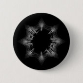 ブラックホールスノーフレーク 缶バッジ (正面)