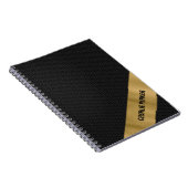 ブラックホールメタル金ゴールド背景 ノートブック (右側)