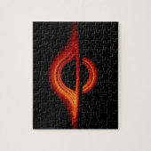 ブラックホール付着ディスク ジグソーパズル (縦)