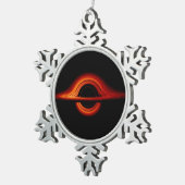 ブラックホール付着ディスク スノーフレークピューターオーナメント (右)