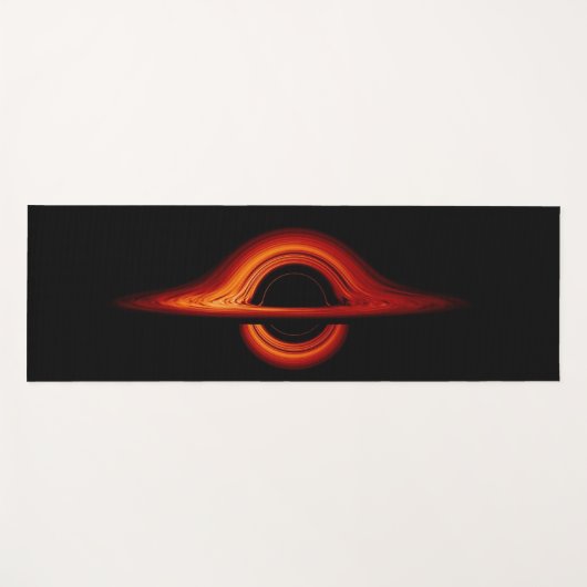 ブラックホール付着ディスク ヨガマット (正面(横))