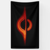 ブラックホール付着ディスク 横断幕 (縦)