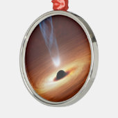 ブラックホール天文学宇宙アート メタルオーナメント (左)