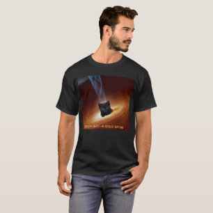 ブラックホール宇宙の子ネコのTシャツ Tシャツ