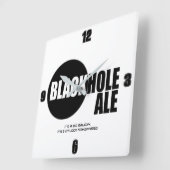 ブラックホール時計 スクエア壁時計 (傾斜)