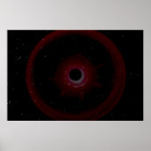 ブラックホール越しの星空 ポスター (正面)