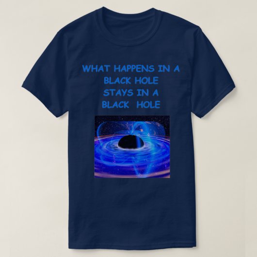ブラックホール1 Tシャツ (デザイン正面)