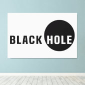 ブラックホール キャンバスプリント (インサイチュ (ウッドフロア))