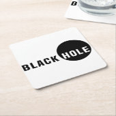 ブラックホール スクエアペーパーコースター (アングル)
