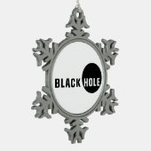 ブラックホール スノーフレークピューターオーナメント (左)