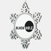 ブラックホール スノーフレークピューターオーナメント (右)