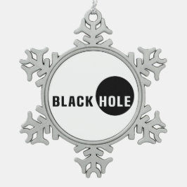 ブラックホール スノーフレークピューターオーナメント