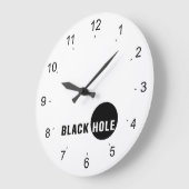 ブラックホール ラージ壁時計 (傾斜)