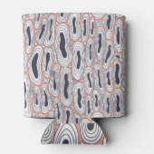 ブラックホール:ヴィンテージカオスパターン。 缶クーラー (裏面)