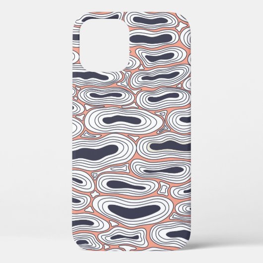 ブラックホール：ヴィンテージカオスパターン。 Case-Mate iPhoneケース (裏面)