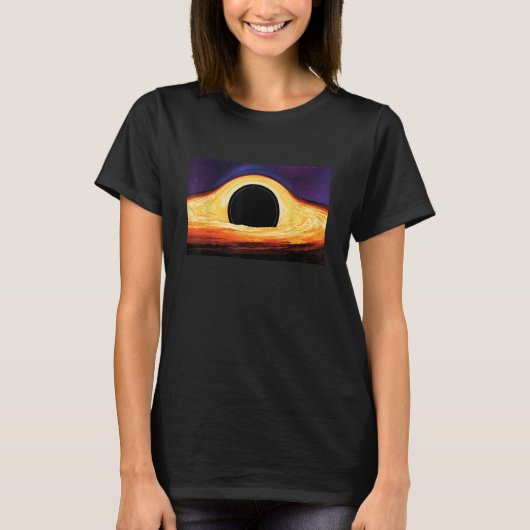 ブラックホール – 物理学研究先生学生Sc Tシャツ (正面)