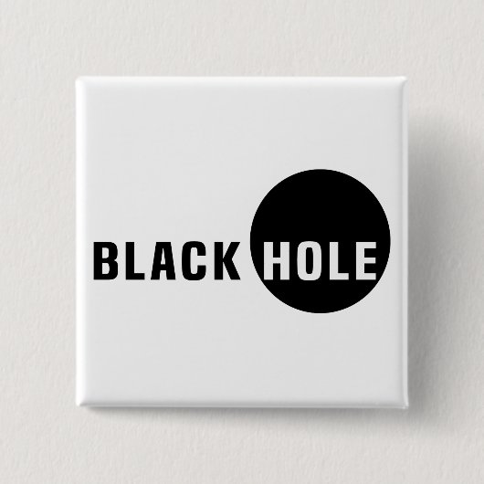 ブラックホール 缶バッジ (正面)