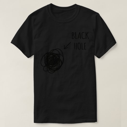 ブラックホール Tシャツ (デザイン正面)