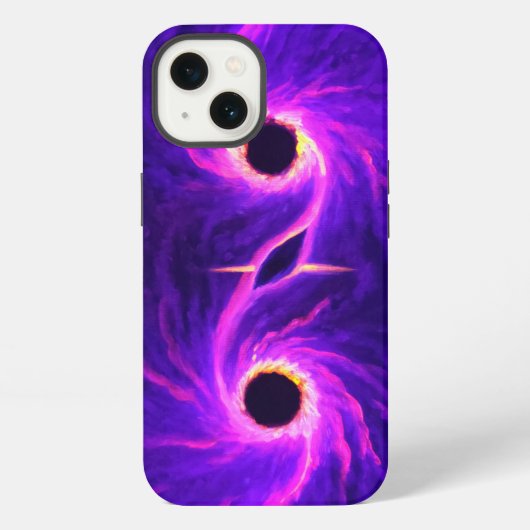 ブラックホールiPhoneケース iPhoneケース (裏面)