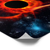 ブラックホ食べ物を与えール(10x8) ポスター (角)