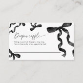 ブラックボウおむつラッフルカード エンクロージャーカード (正面)