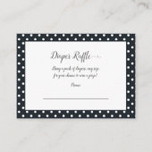 ブラックボウおむつラッフルベビーシャワーゲーム エンクロージャーカード (正面)