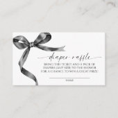 ブラックボウおむつラッフル エンクロージャーカード (正面)