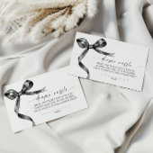 ブラックボウおむつラッフル エンクロージャーカード