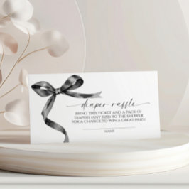 ブラックボウおむつラッフル エンクロージャーカード