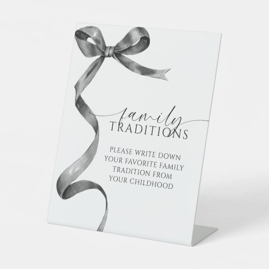 ブラックボウお気に入りのファミリー伝統ゲーム 台座サイン (正面)