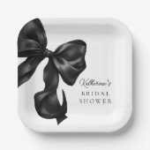 ブラックボウのブライズシャワー ペーパープレート (正面)