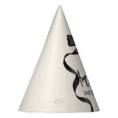 ブラックボウの誕生日 どの年齢でも パーティーハット (左)