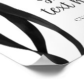 ブラックボウカスタムテーブルの看板ポスター ポスター (角)