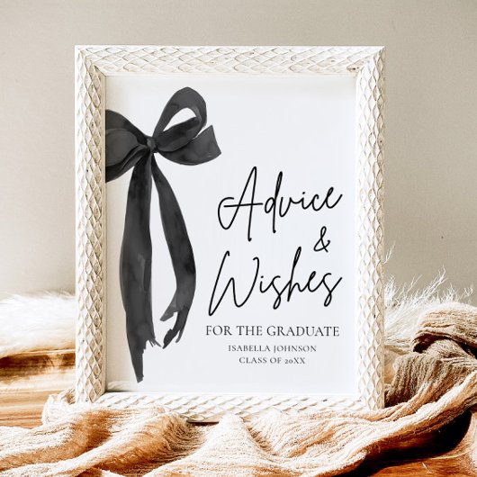 ブラックボウグラードパーティー大学院アドバイスとウィッシュ ポスター