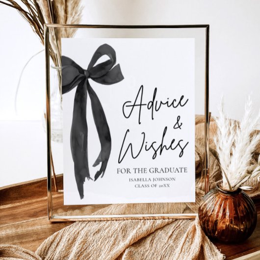 ブラックボウグラードパーティー大学院アドバイスとウィッシュ ポスター