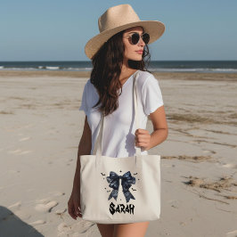 ブラックボウゴシックトートバチェロレッテブライドメイド ラージトートバッグ