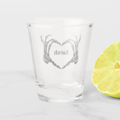 ブラックボウゴシックトートバッグ ブライズメイドギフト ショットグラス (裏面)